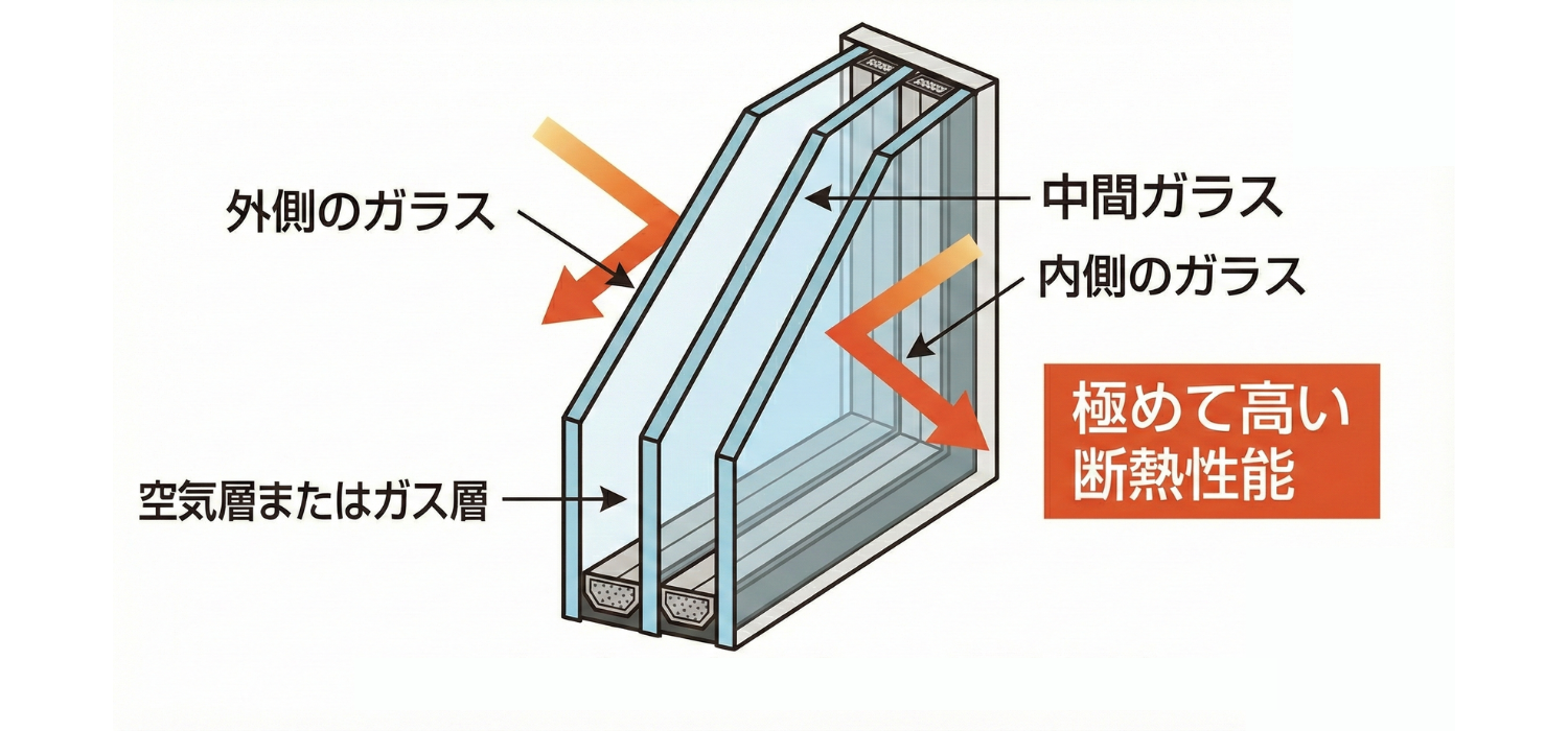 トリプルガラスのイメージ画像